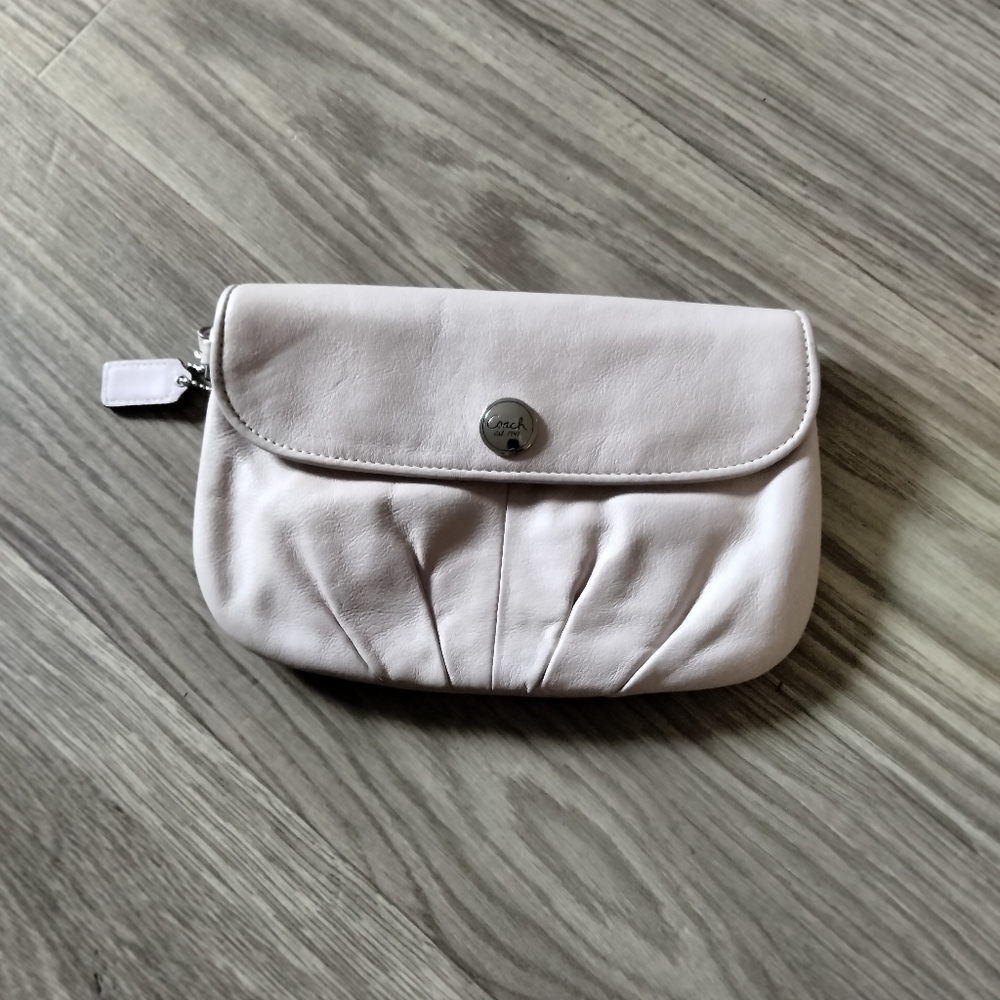 Light Pink / Nude Coach Wristlet